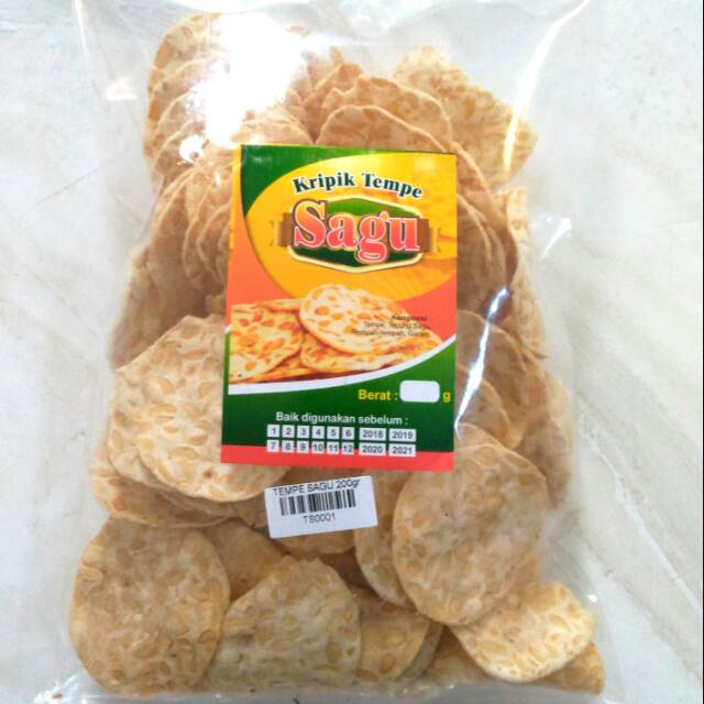 Keripik Kripik Tempe Sagu 200 Gram Enak Gurih Renyah Shopee