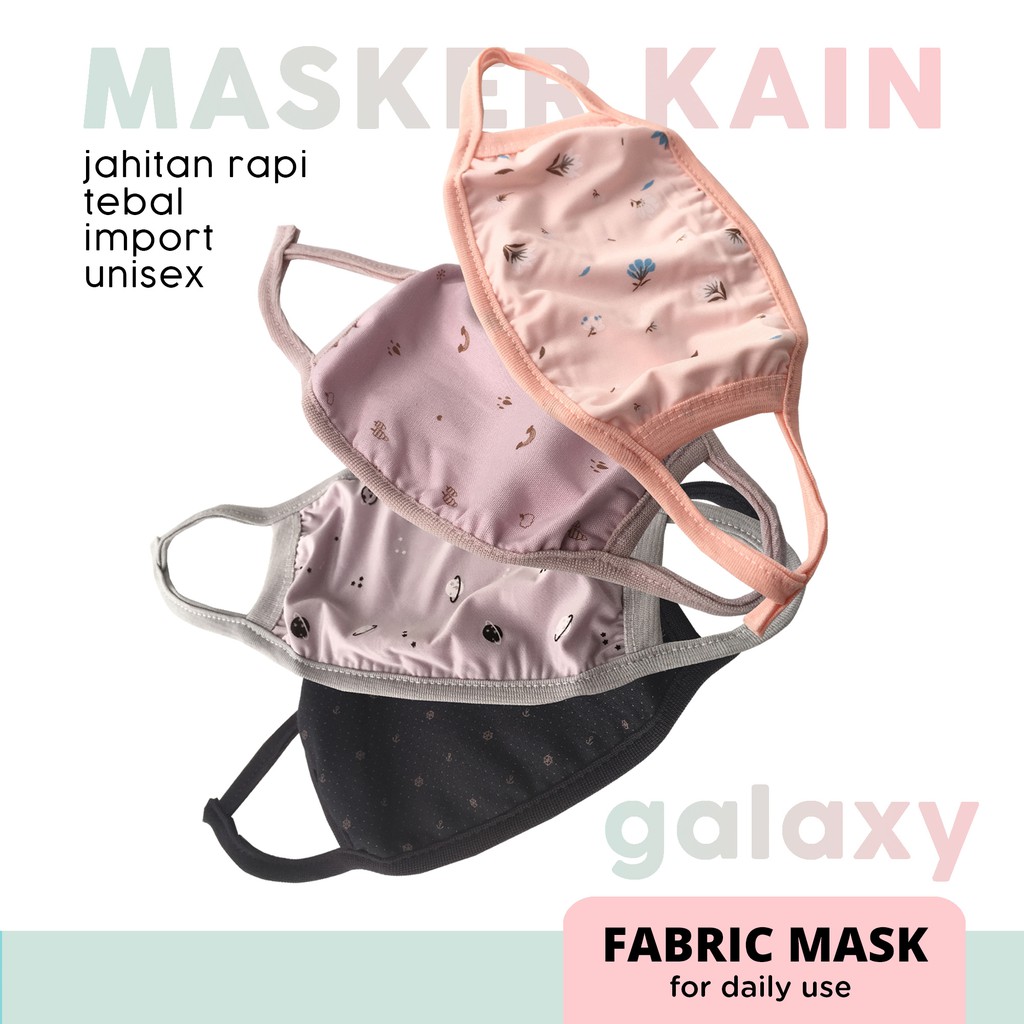 HOW.R.U | Masker Kain Dewasa Pastel Motif Galaxy 0421