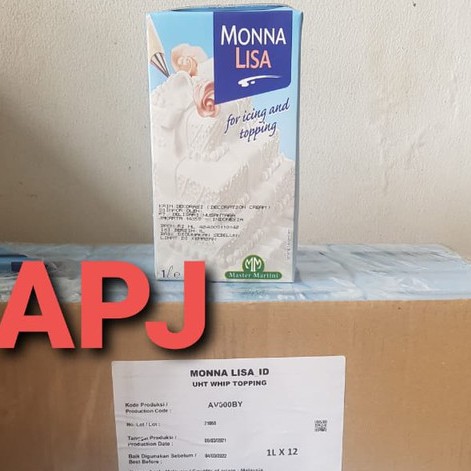 

MONNA LISA WHIPPING CREAM 1 LTR !! MURAHH !!