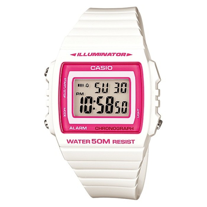 Promo  Jual jam tangan casio  Jam Tangan Digital Unisex Casio Original W-215H-7a2 iluminator