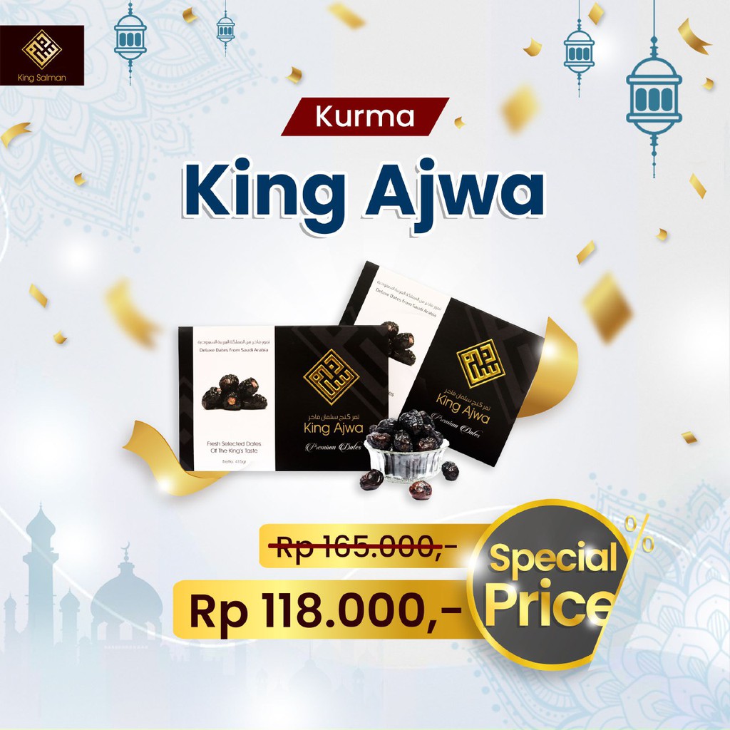 

KURMA AJWA MADINAH PREMIUM, KURMA KING AJWA ASLI 500g. ,KURMA NABI 100% ,SAUDI PREMIUM DATES KURMA