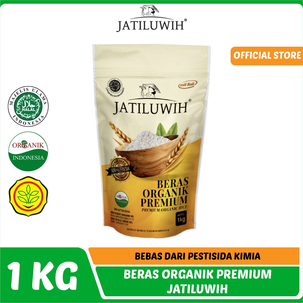 

Jatiluwih Beras Organik Premium 1kg / Bebas Pestisida Kimia