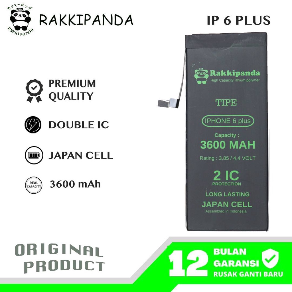 R/K- RakkiPanda - Ip 6 Plus / 6G Plus Batre Batrai Baterai