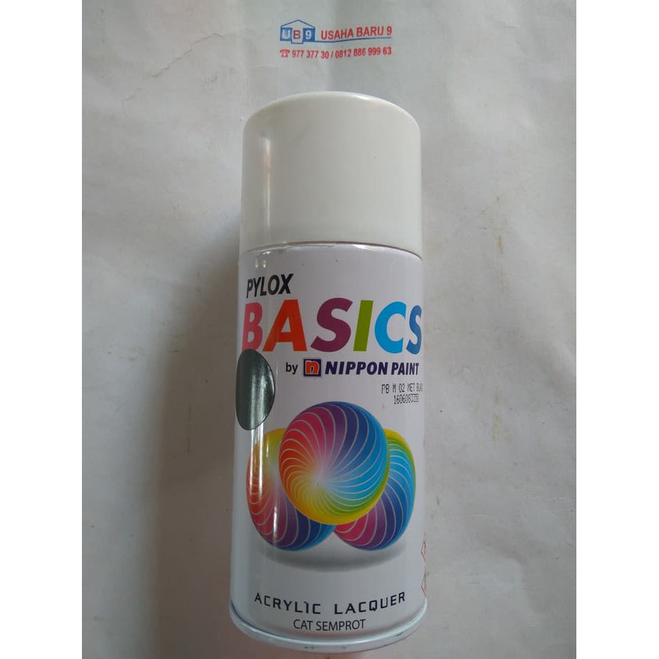 Pilok Pylox Pylok Basics Metallic Black / Hitam Metalik PBM02 (300cc).