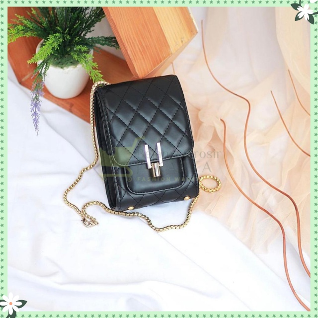 Tas Selempang Kulit Fashion Raven Tas Hp Panjang | Tas Hp Kulit
