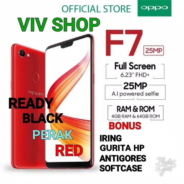 OPPO F7 RAM 4GB/64GB GARANSI RESMI OPPO INDONESIA