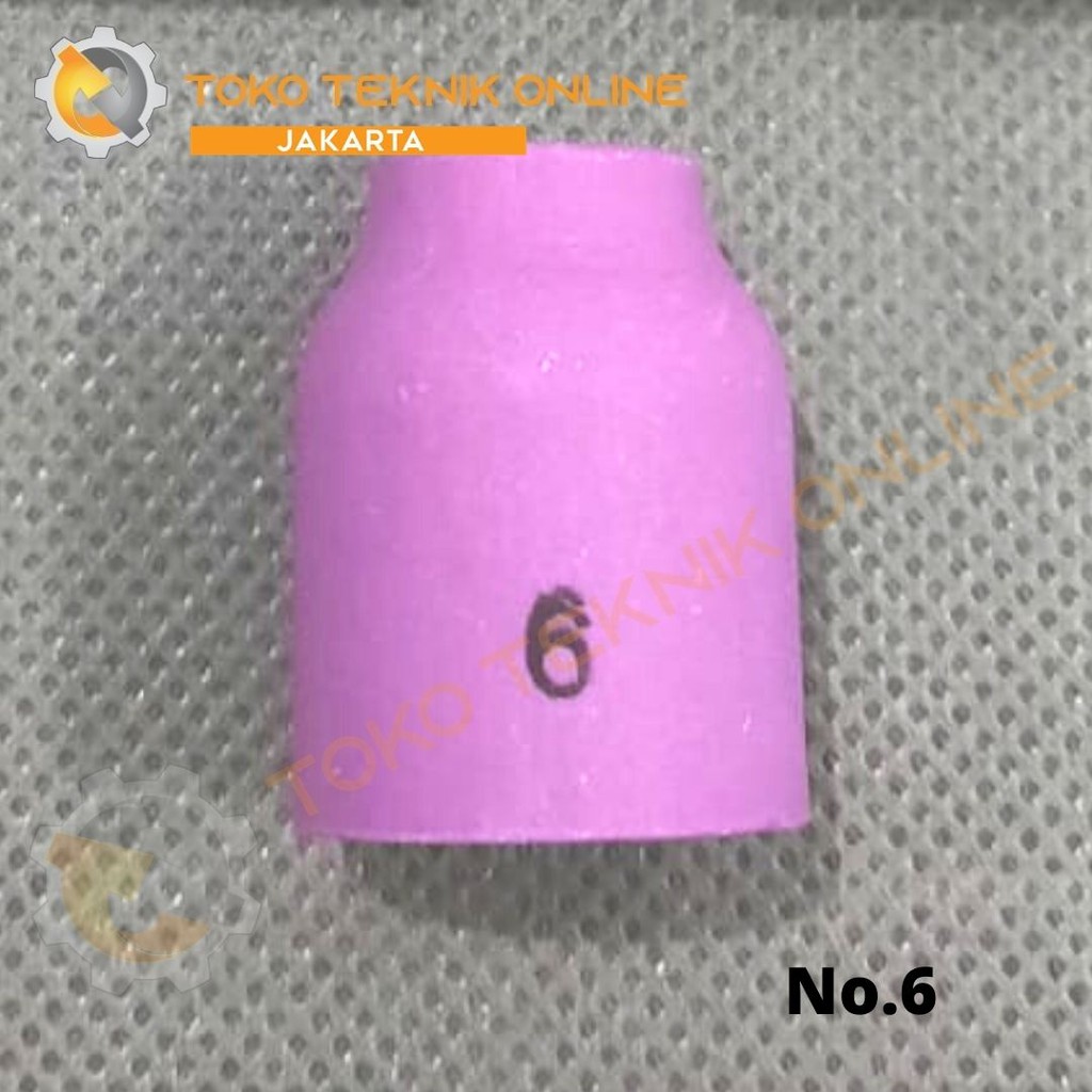 Gas Lens Nozzle TIG Torch Tipe WP9, No.6 – Caldwell