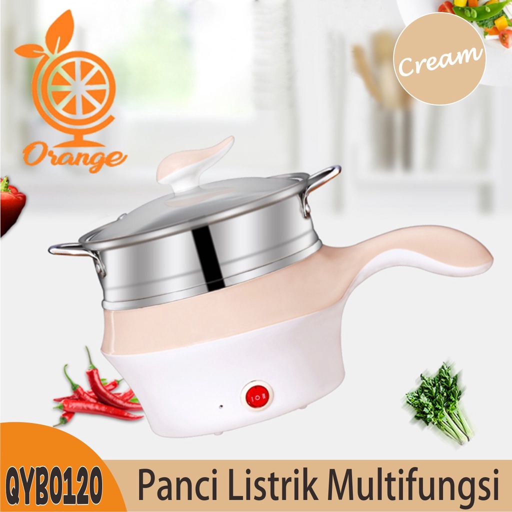 Panci Listrik Elektrik Serbaguna Anti Lengket Steamer Bisa Kukus Dan Goreng Serbaguna Panci Listrik Stainlees WHI FURNITURE SHOP