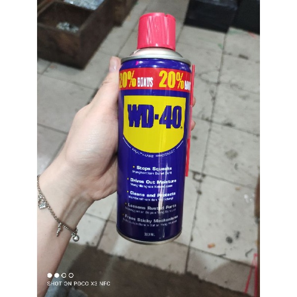 WD 40 333ML/ lubrican pelumas WD40 kemasan 333ML/cairan penghilang karat WD-40 bonus isi 20%