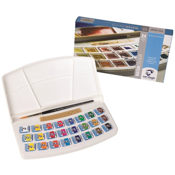

Van Gogh Watercolor Plastic Set 24 Half Pans