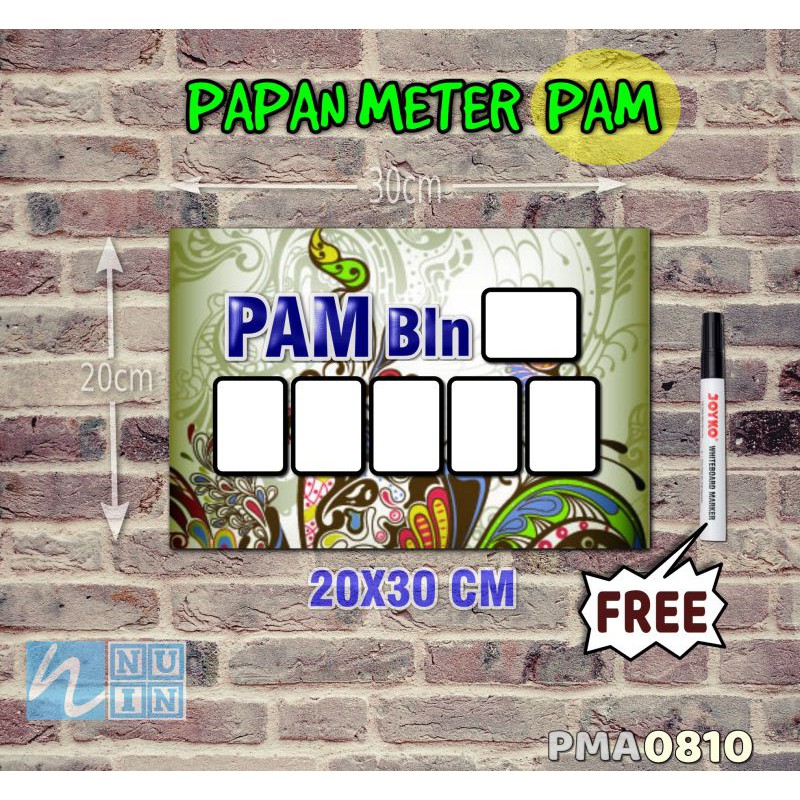 

Nuin Papan Meter Listrik PLN PAM motif Unik - Flower 10