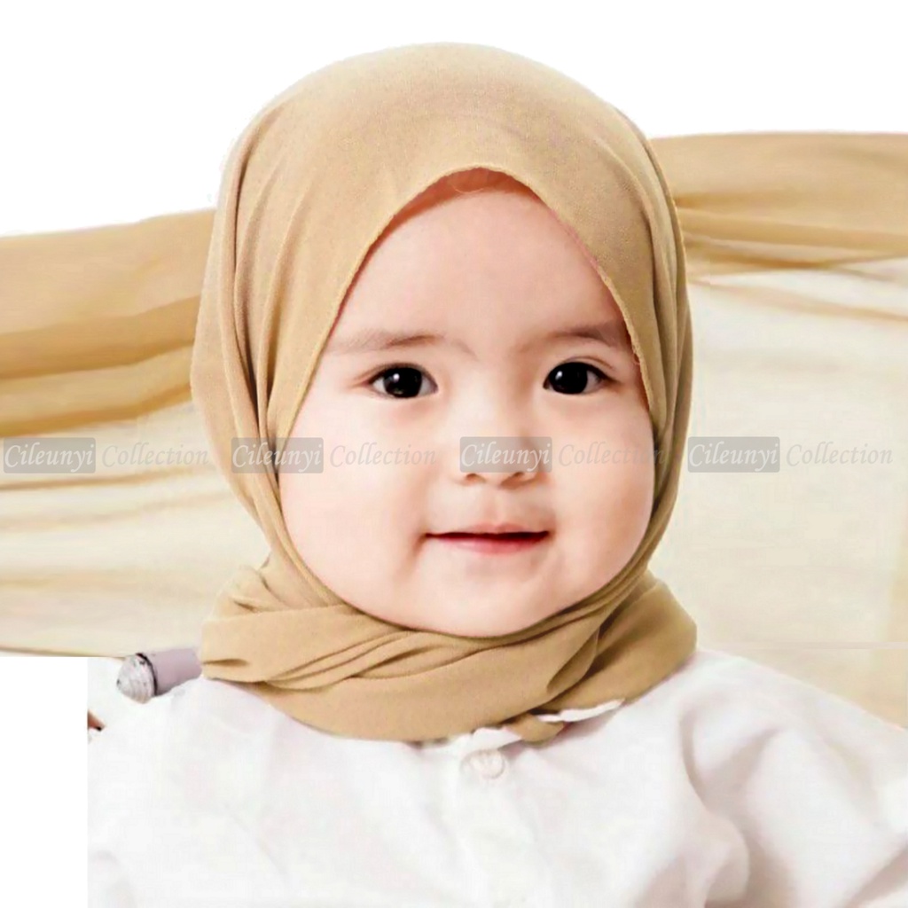 Pashmina Carla Pasmina Instan Karet Kerudung Bayi 1-4 Tahun Jilbab Instant Anak Pashtan Hijab Diamond Stretch Premium Langsung Pakai Tanpa Peniti