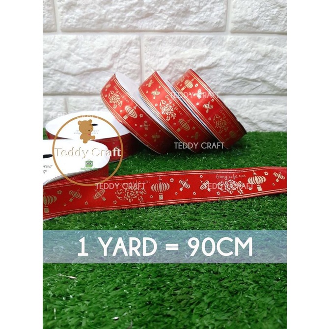 

READY COD Premium Pita Imlek Chinese New Year Pita Hias Parcel Hampers Bingkisan - 1 Roll