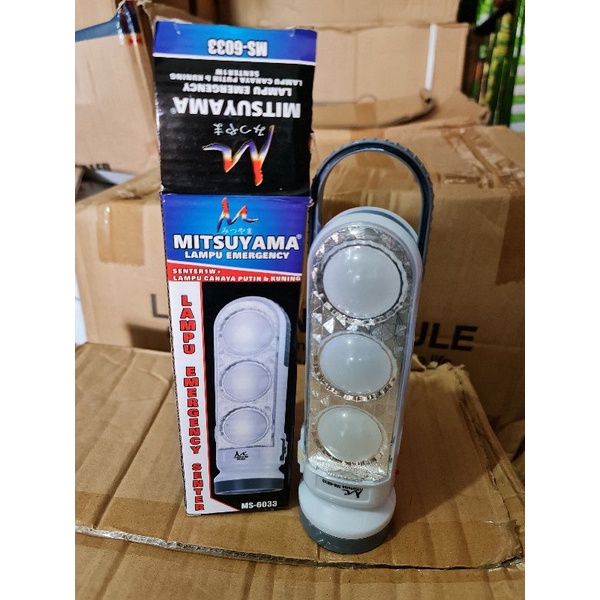 Lampu Emergency 18 LED + 5Watt + Senter 1Watt Mitsuyama