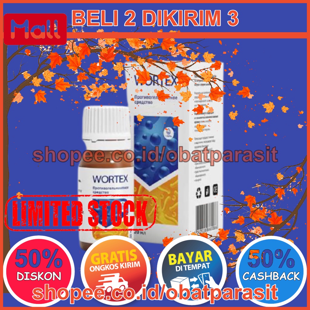 WORTEX Obat Kutil, Anti Parasit, Papiloma - Harga di Apotik, Manfaat, Cara Menggunakan, Cara Pakai, 