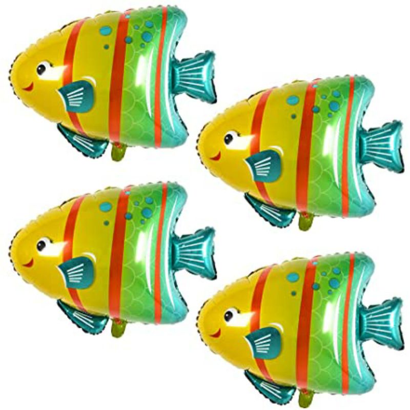 BALON FOIL BUBBLE FISH JUMBO / BALON BUBBLE FISH / BALON IKAN GELEMBUNG / SEAWORLD / BALON KARAKTER 