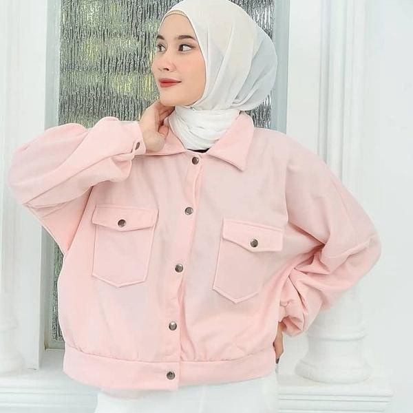 ☑ Mvp - Olin button - Jaket Wanita Kekinian ✮