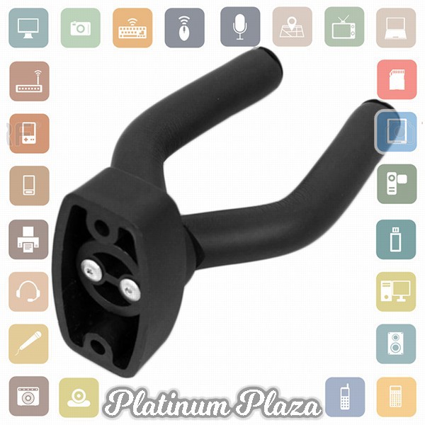 TaffSTUDIO Bracket Hook Gantungan Dinding Gitar - HK00433 - Black`11Z0CR-