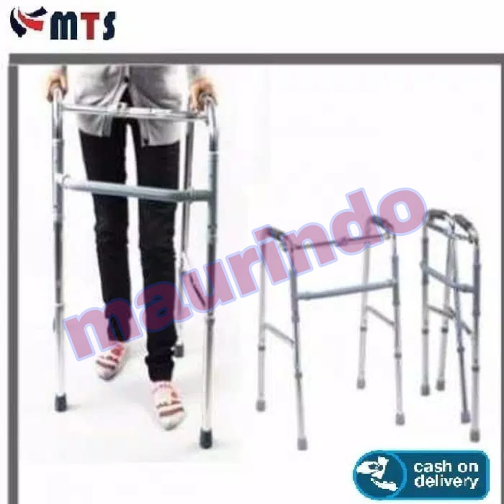 (Original) COD - Walker Tanpa Roda Lipat Sella / Tongkat Bantu Jalan / Walker Standard Onemed Exp