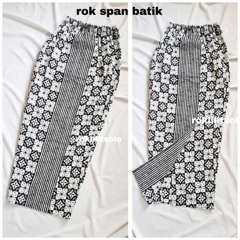 ROK SPAN BATIK / BAWAHAN BATIK KONDANGAN /  batik span  / Rok katun sepan Rok kondangan