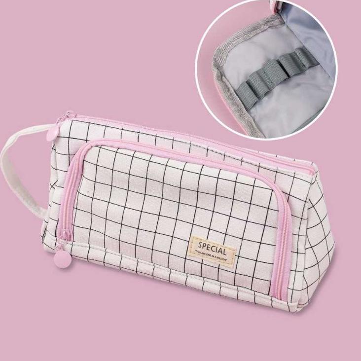 

Terbaru.. Tempat Pensil Large Capacity Motif Garis