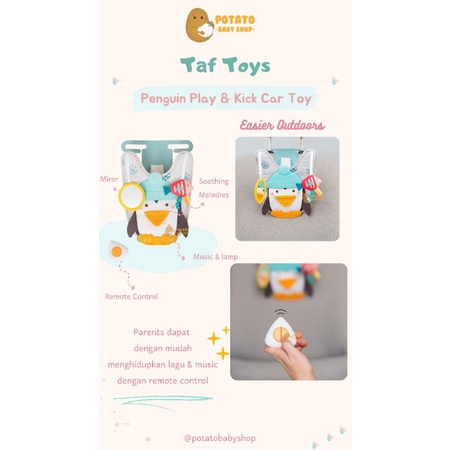 Taftoys Penguin Play &amp; Kick Car Toy Taf toys Easier Outdoors