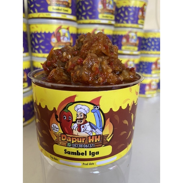 

aneka sambal kemasan sambal iga dan cumi