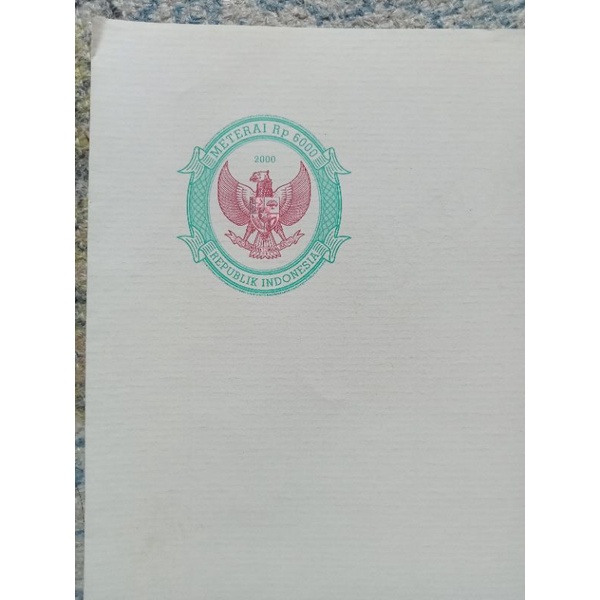 

KERTAS SEGEL TAHUN 2000
