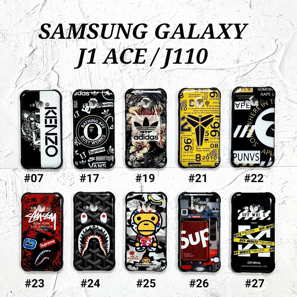 SAMSUNG J1 ACE J110 GRAND G530H J2 PRIME J3 J5 2015 J4 J6 PLUS| MAN GLOSS Soft Hard Case Bape Stussy