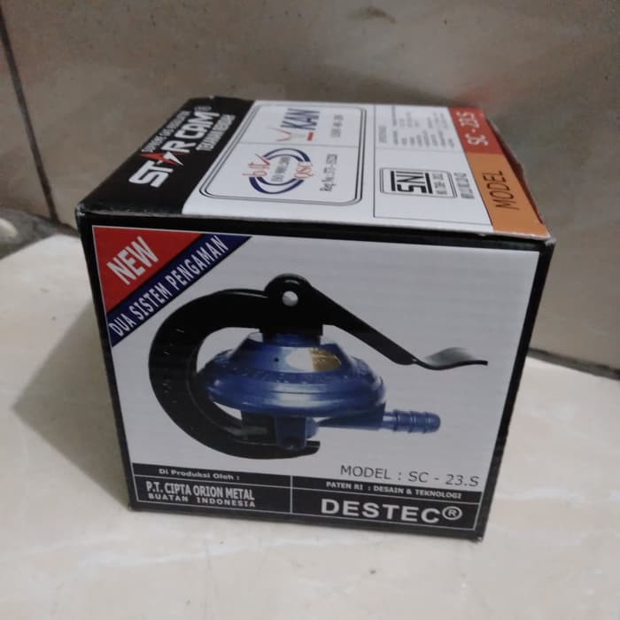 kepala gas model jepit regulator gas