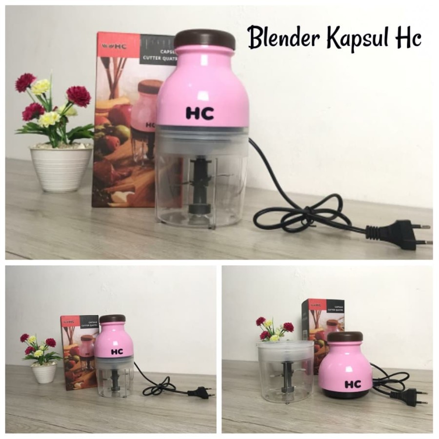 Blender Kapsul  / blender mini unik / blender murah Blender / Penggiling daging sayur buah-buah meat mincer chopper kapsul mini BLENDER DAGING / MEAT GRINDER / BLENDER KAPSUL CAPSULE CHOPPER DAGING BLENDER KAPSUL JUICER BUAH / SAYUR DAN DAGING 4 PISAU