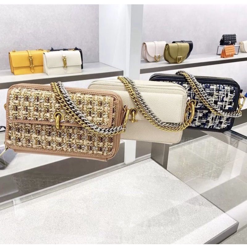 CK TWEED BOXY CROSSBODY BAG