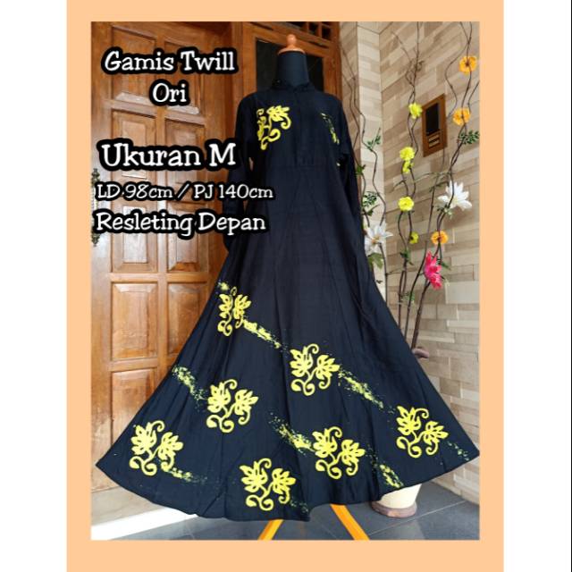 Gamis Twill Ori Dewasa Klok A