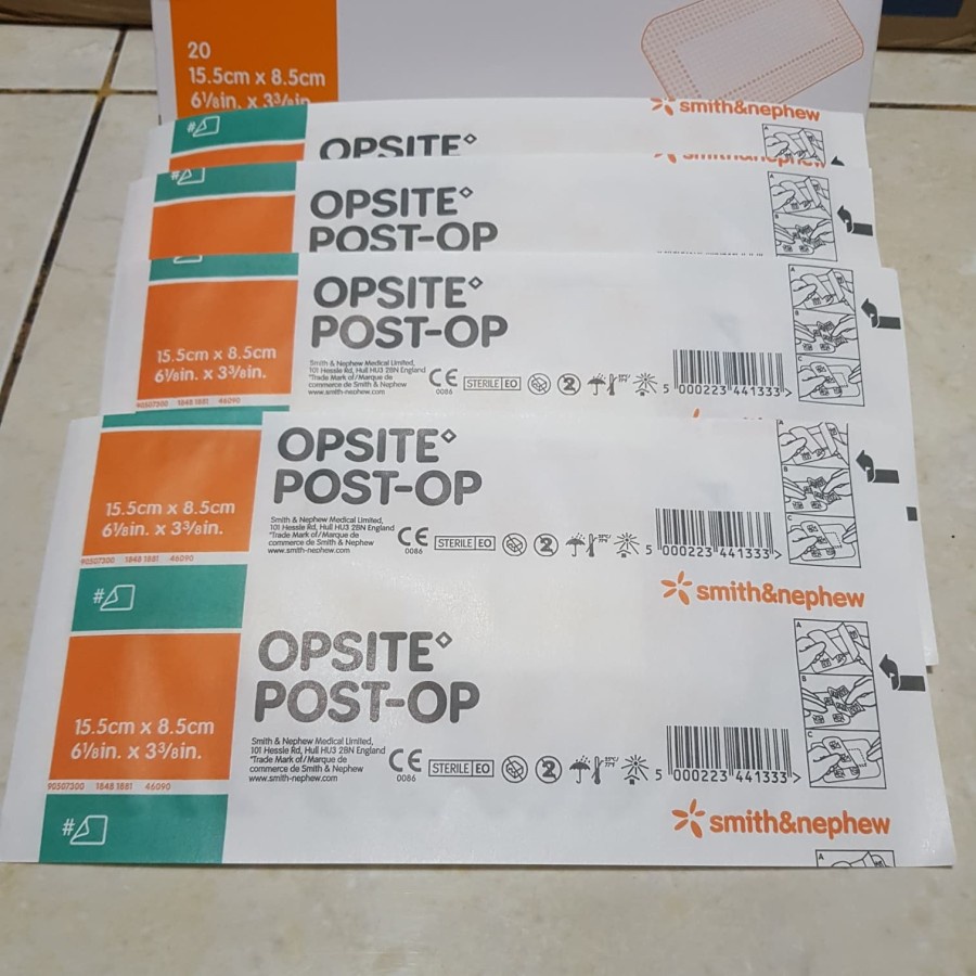 OPSITE POST-OP 15,5 × 8,5 cm Plester Tahan Air Post Op 15,5cm x 8,5cm