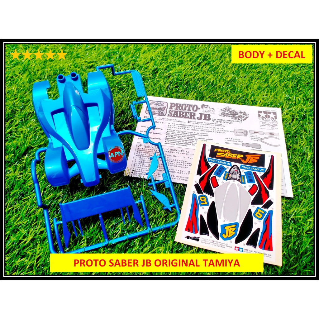 BODY + DECAL PROTO SABER JB BIRU ORIGINAL TAMIYA