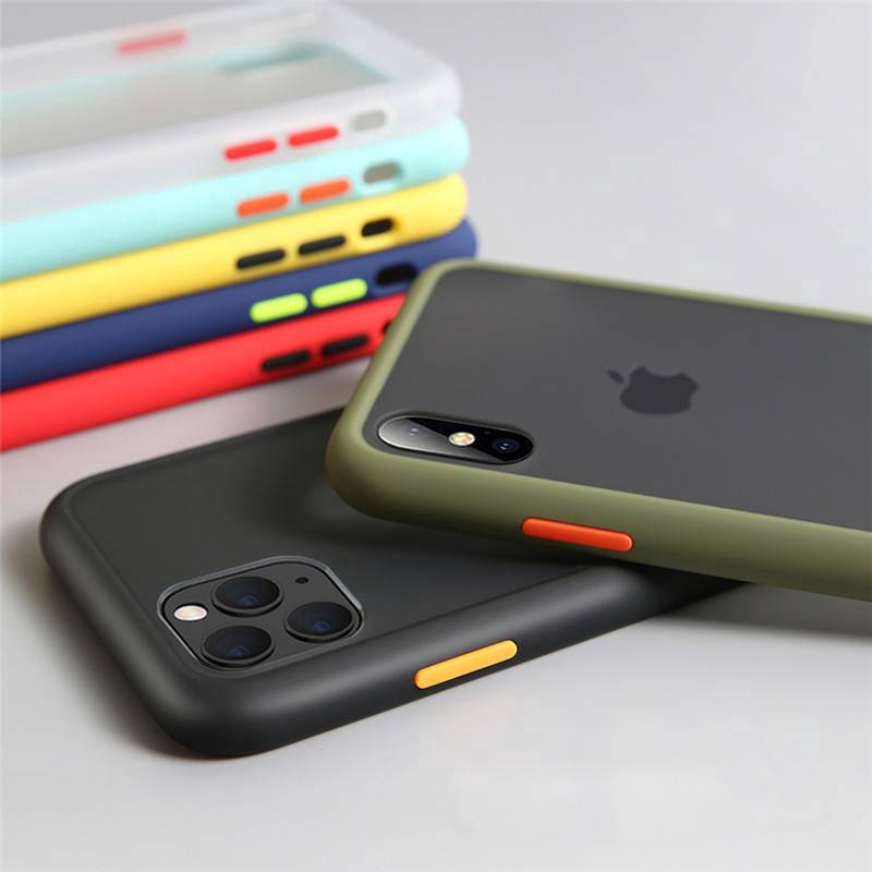 Hard Case Bumper Silikon Matte Transparan Shockproof Cover apple iPhone X Xs MAX XR 6 6s 7 8 Plus 11 PRO MAX