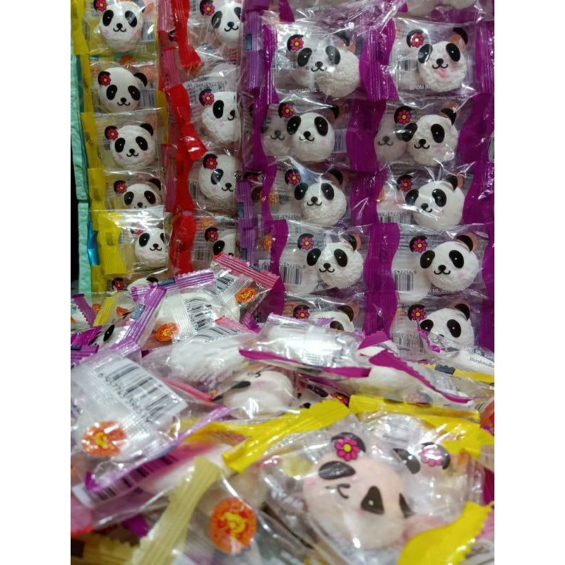 

masmallow panda isi sari buah berat 200gr