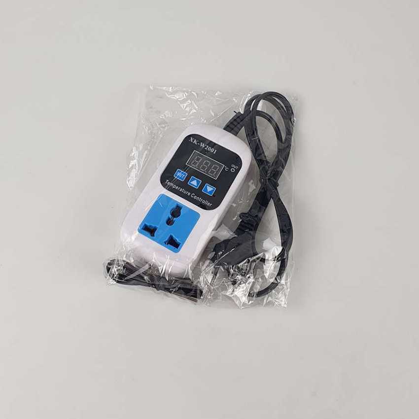 TD - SKT VANJING Stop Kontak Digital Thermostat Timer Switch Probe - XK-W2001