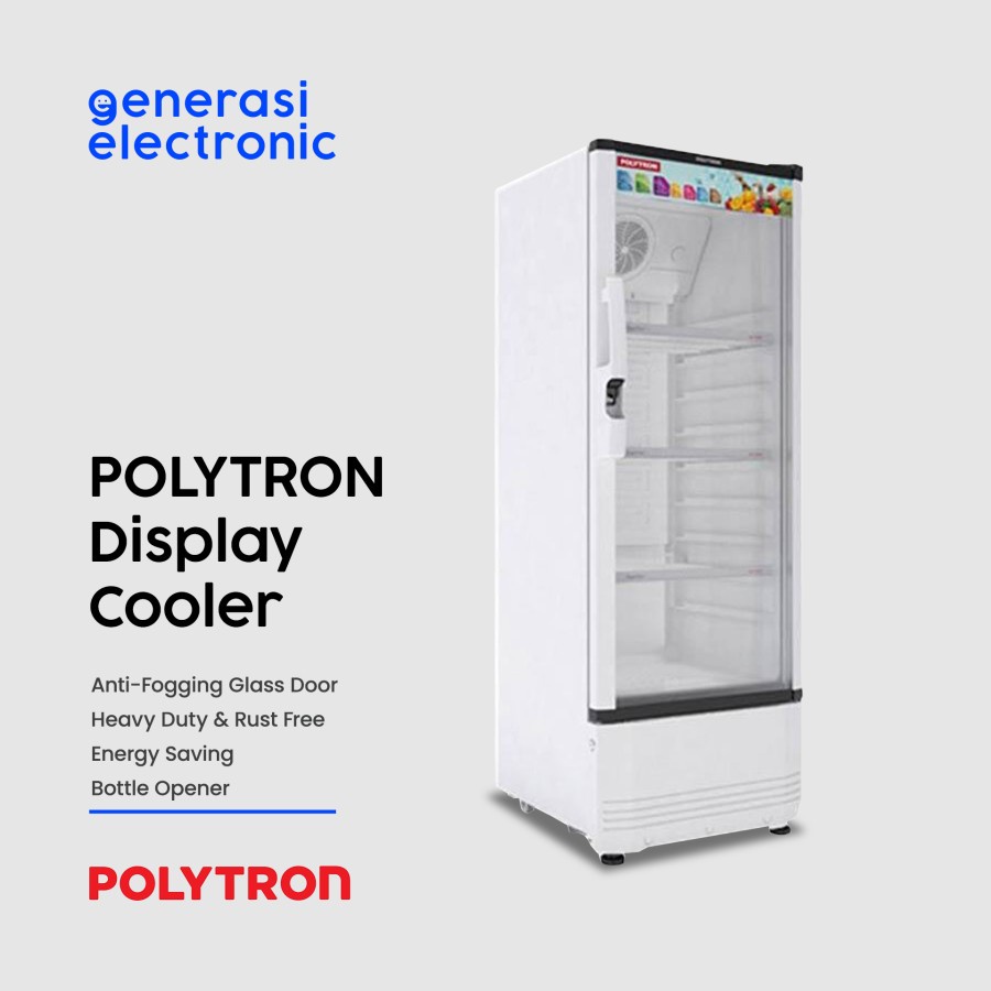 SHOWCASE POLYTRON SCN 220 3 RAK 180 Liter