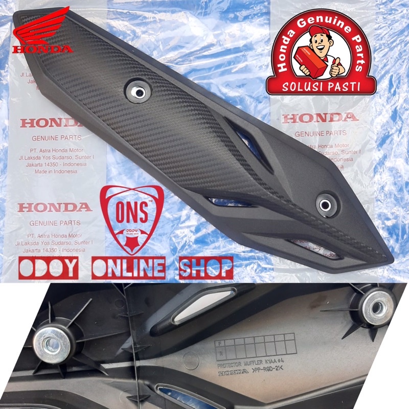 protector muffler Cover tutup Knalpot all new Beat 2020 2021 2022 deluxe Original