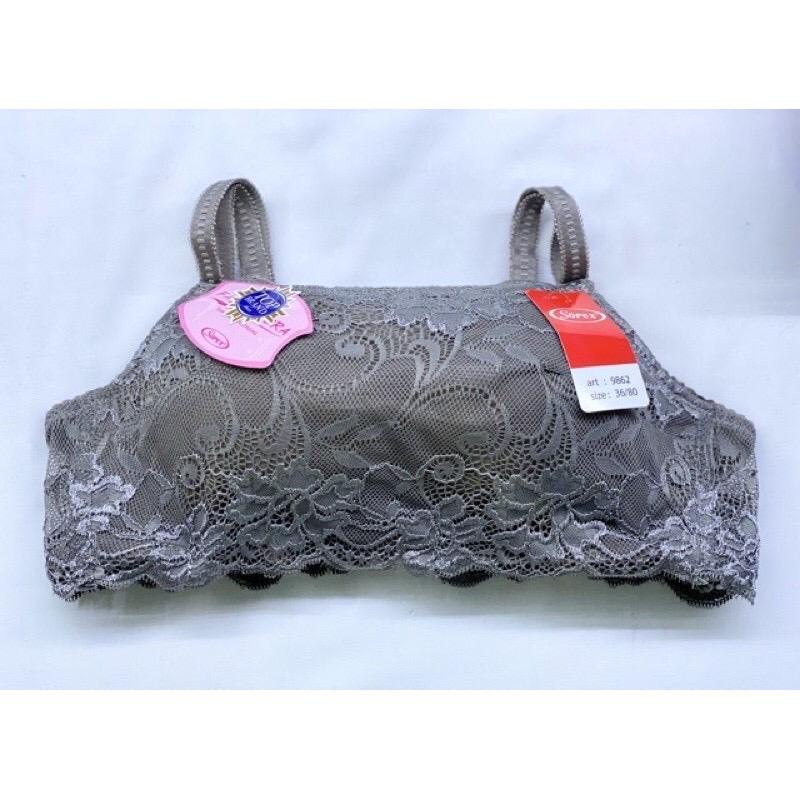 ARA98STORE - BH BRA KEMBEN S0REX 9862 ADA KAWAT BUSA SEDANG KAIT 2  - BH KEMBEN SOREX - ASLI SOREX - BH KEMBEN RENDA SOREX - BH KEMBEN WANITA FASHION - BAHAN RENDA PREMIUM - BH KEMBEN BROKAT BRUKAT - SIZE 34 36 38 40