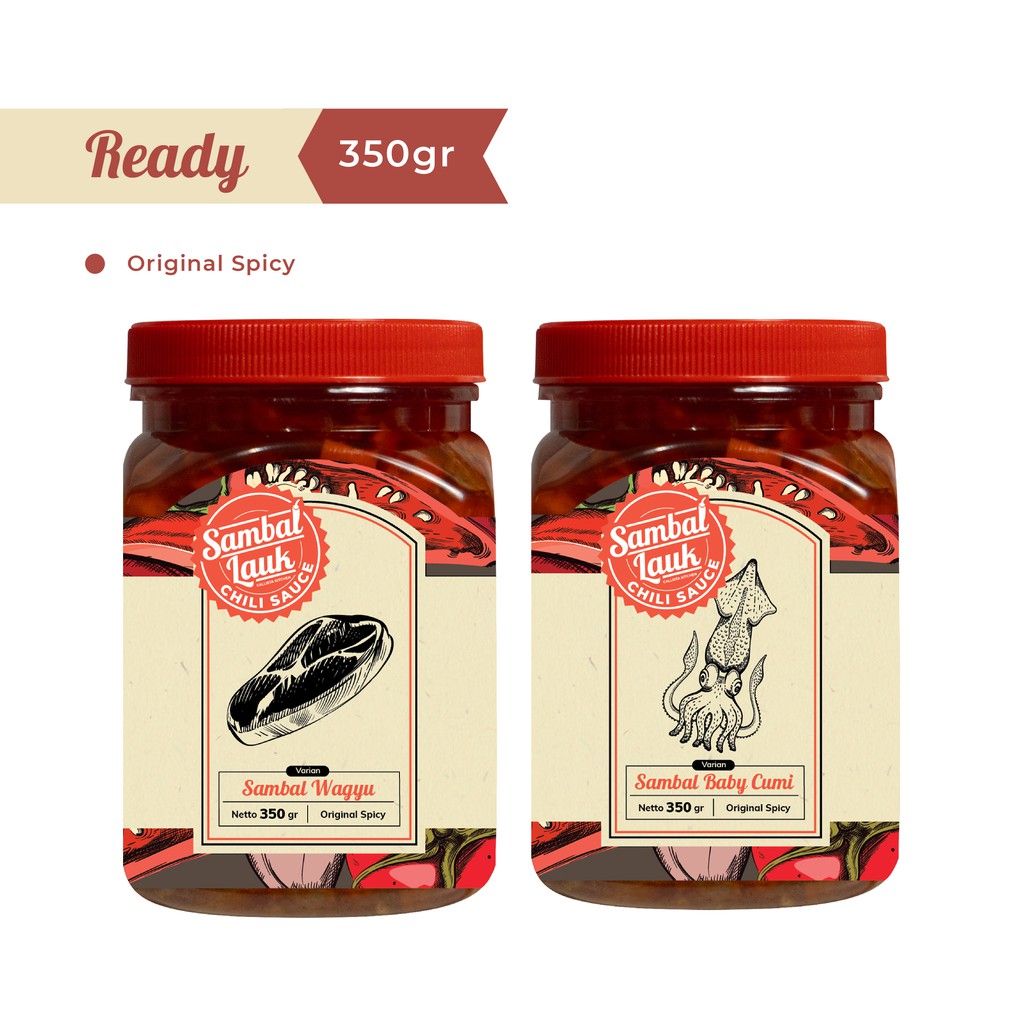 

(Ready Stock) Sambal Lauk 350gr | Varian: Wagyu & Baby Cumi