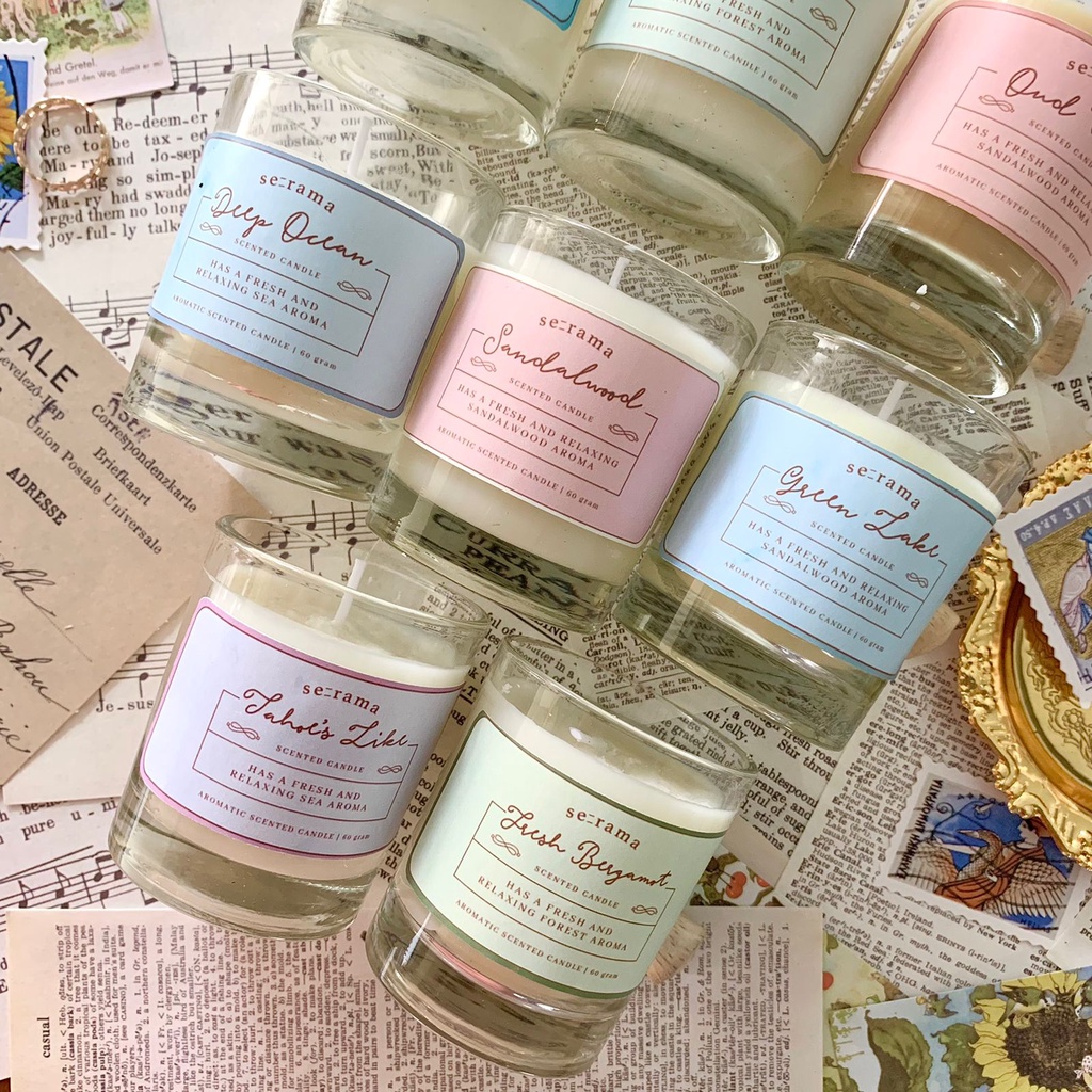 Serama - [NEW PACKAGING] Scented Candle Earth Aroma Series | Lilin Aroma Terapi 100% Soywax