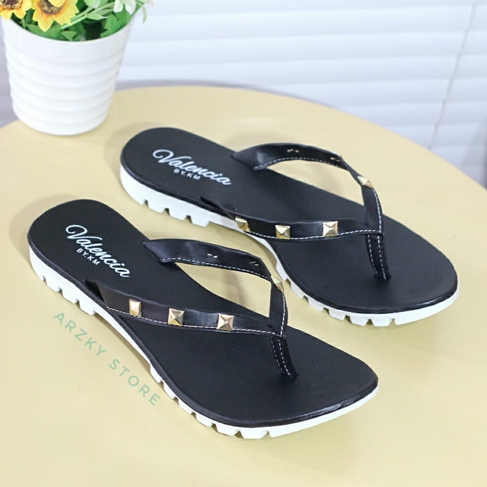 sandal wanita/sandal teplek/ jepit piramid terbaru by Arzky ab 50-2