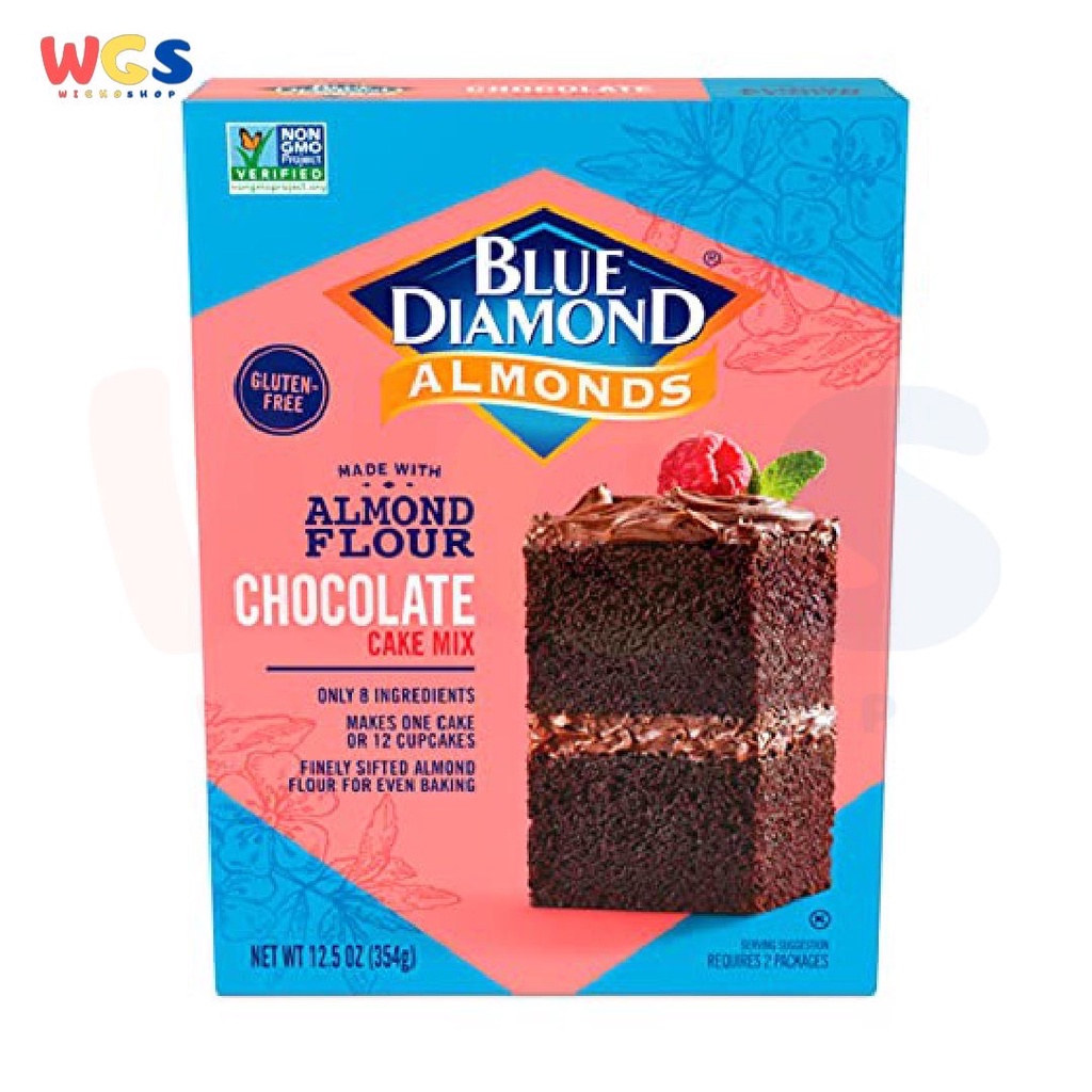 Blue Diamond Almonds Chocolate Cake Mix Almond Flour 12.5oz 354g