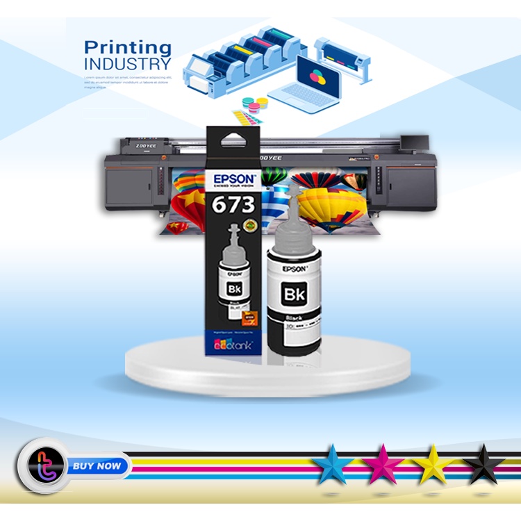 TINTA PRINTER EPSON 673 BLACK SERIES L800 L805 L850 L1800