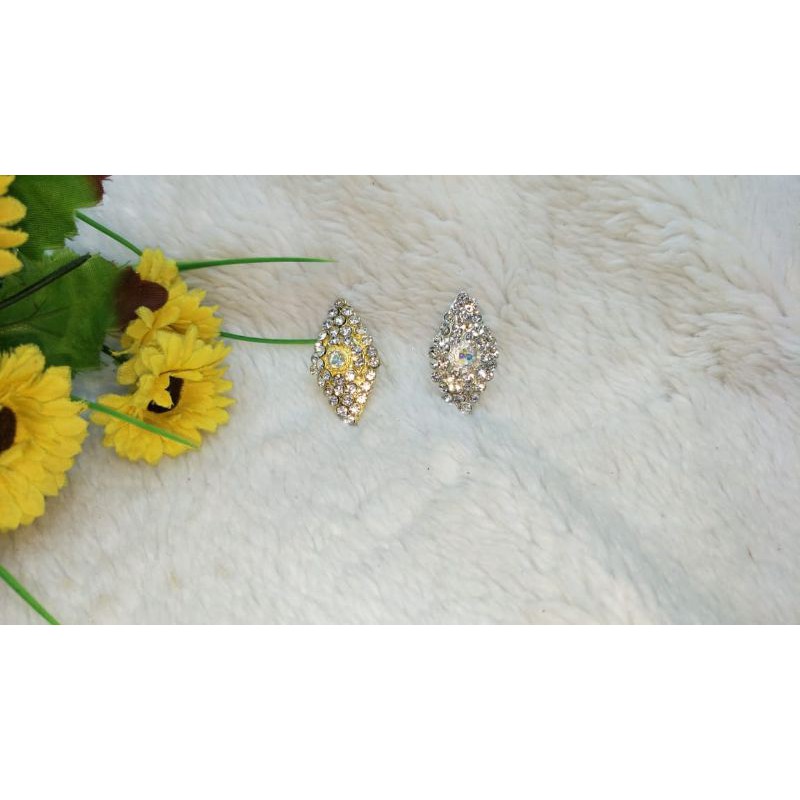 Cincin Diamond Shape Batu Crystal Cantik Fashion Wanita