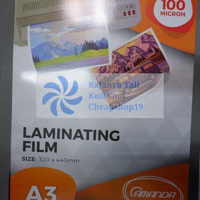 

PLASTIK LAMINATING A3 Amanda 100 pcs RJT