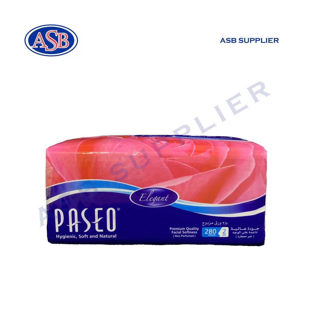 Tissue Facial / Tisu Wajah Paseo Elegant (280 Sheets)