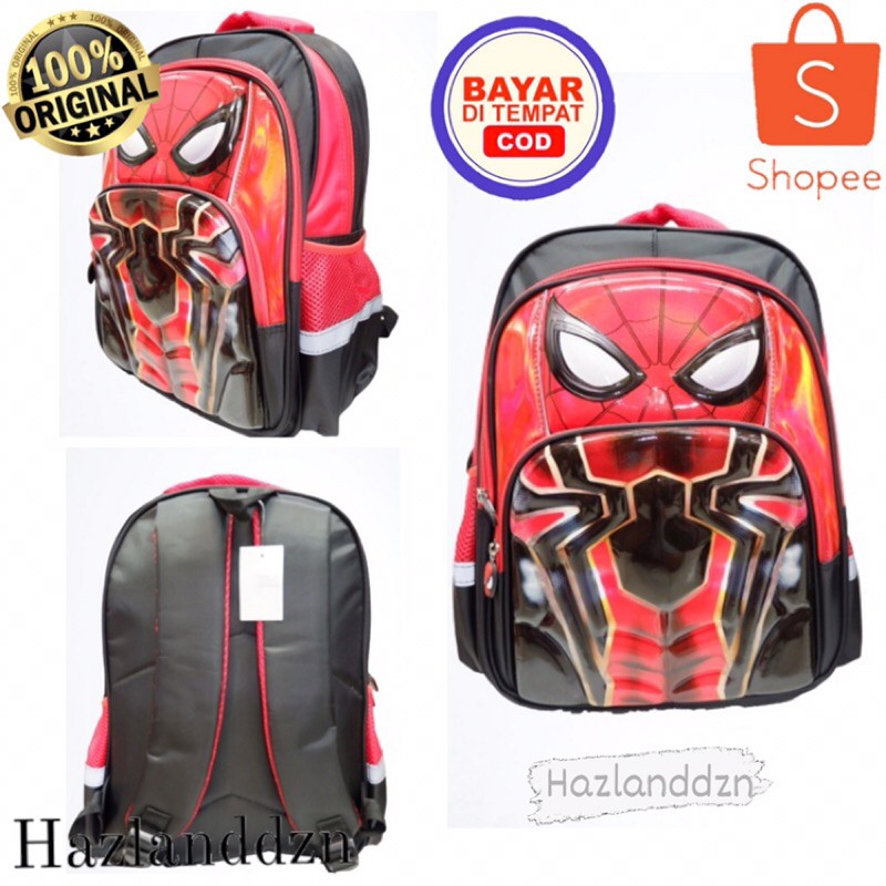 Tas Sekolah Anak TK SD Spidermen / Backpack Superhero Spidermen / Tas Sekolah Anak Cowok Spidermen